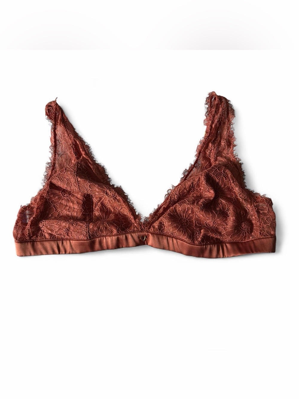 NWOT Victoria Secret Lace Bralette in Rust - Women's Intimates size L